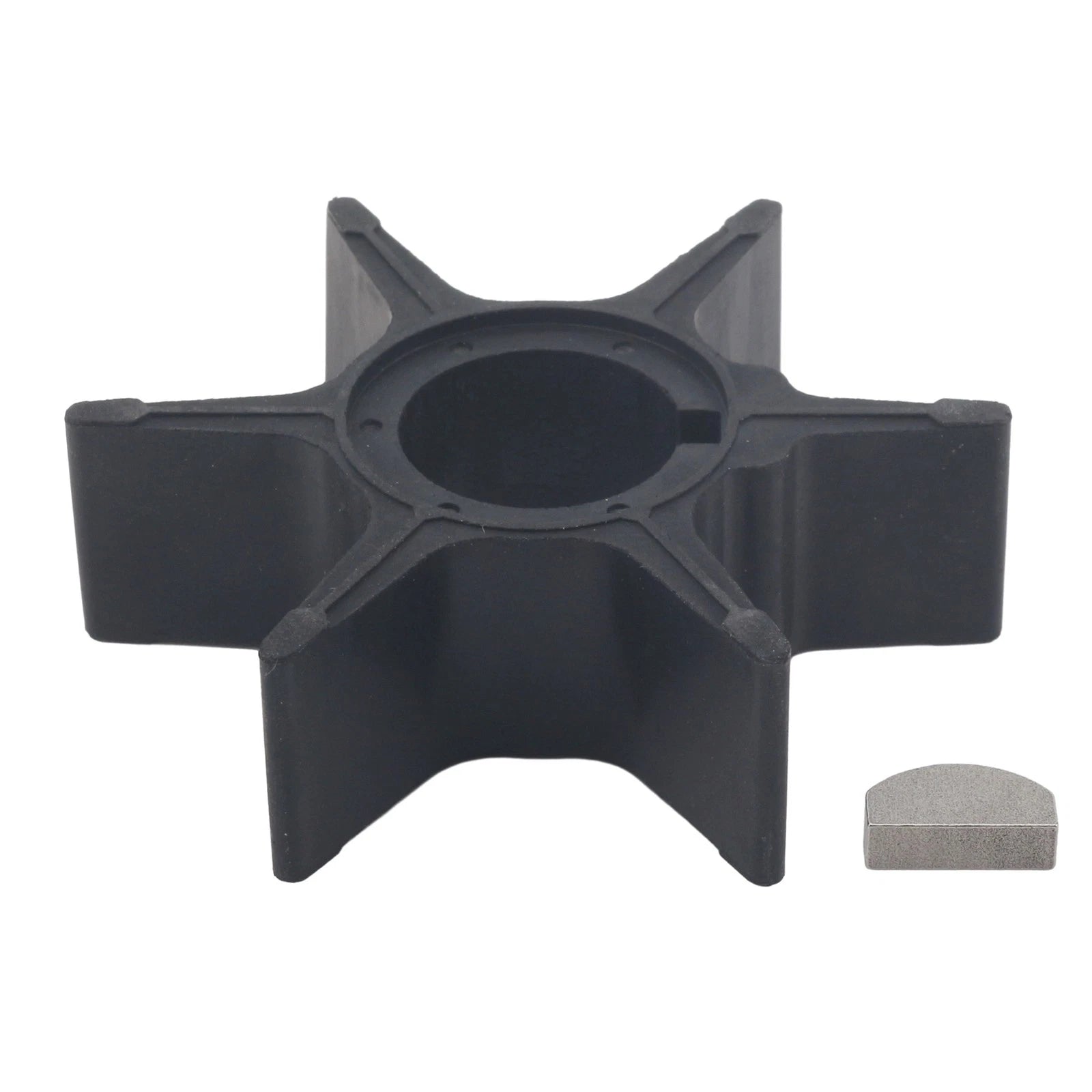 Water Pump Impeller & Key for Suzuki 50-85 HP 2-Stroke Outboard (17461-95302)
