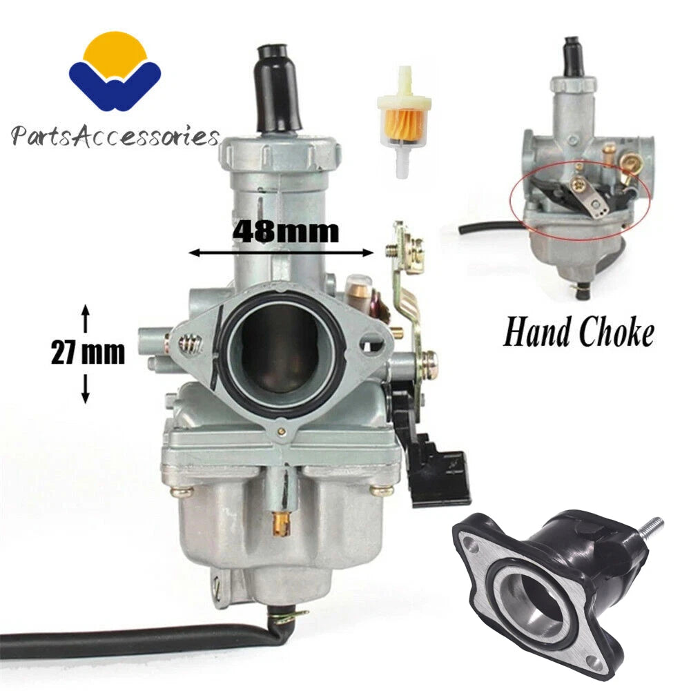 Carburetor & Intake Manifold for Honda ATC200 ATC200S ATC200X ATC200M ATC185 (1978–1986)