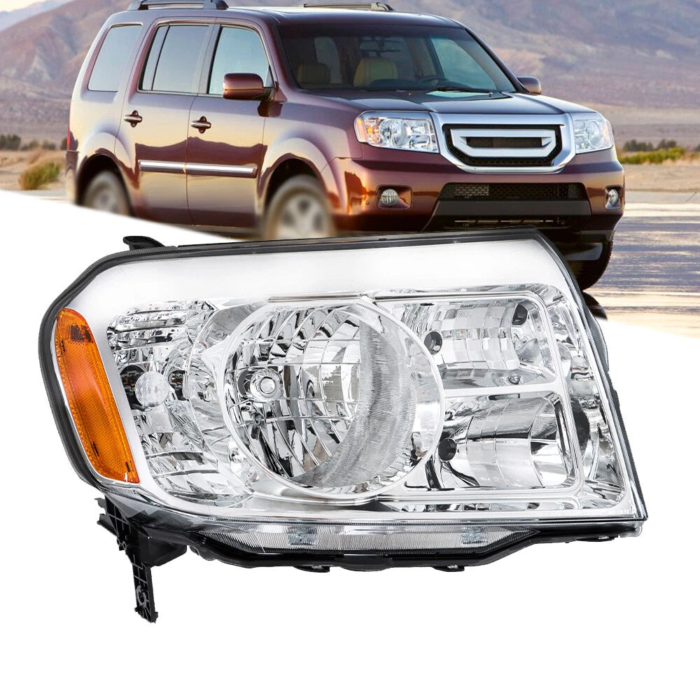 Headlight Assembly for Honda Pilot (2009–2011) Passenger Halogen