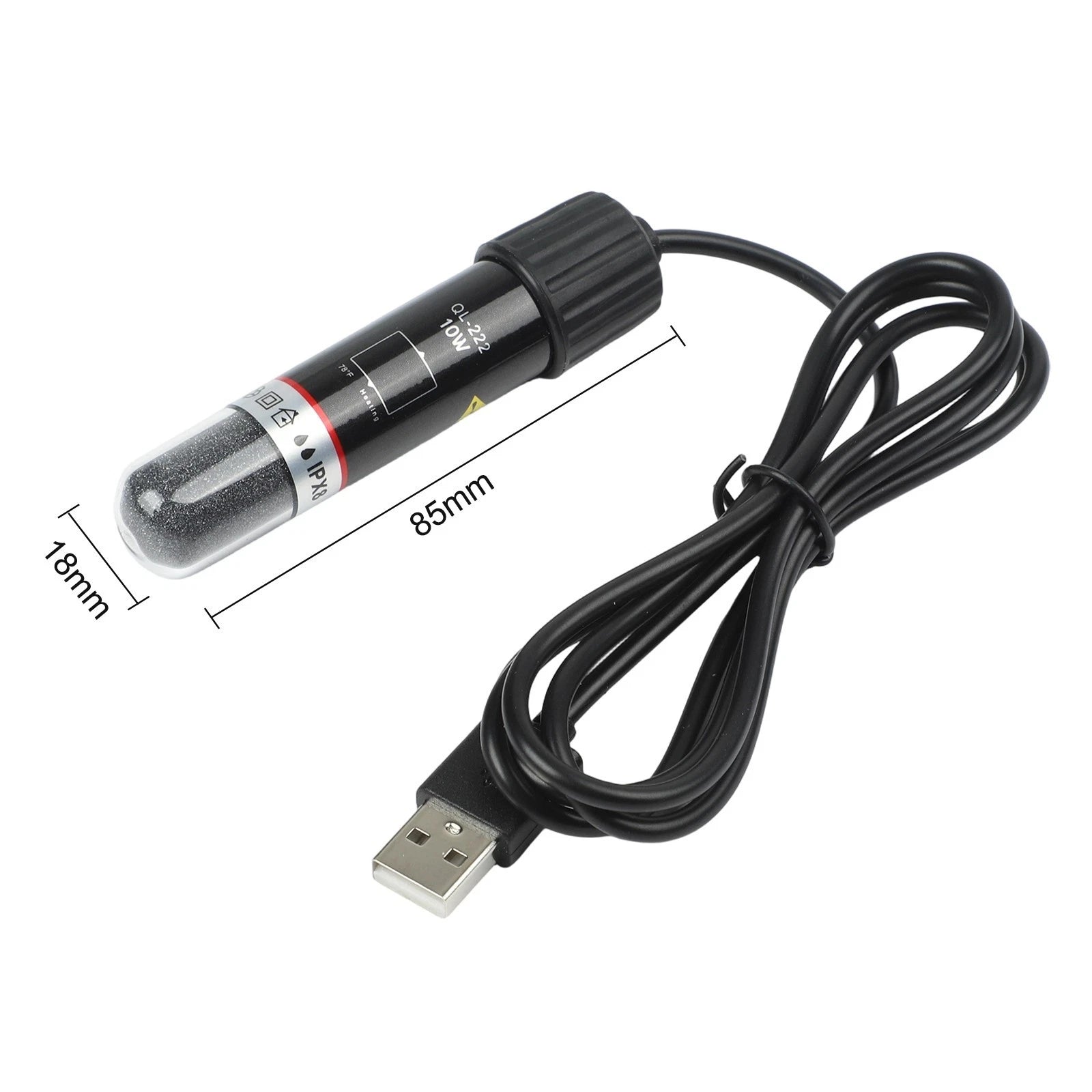 10W USB Powered Aquarium Heater with Automatic Temperature Control