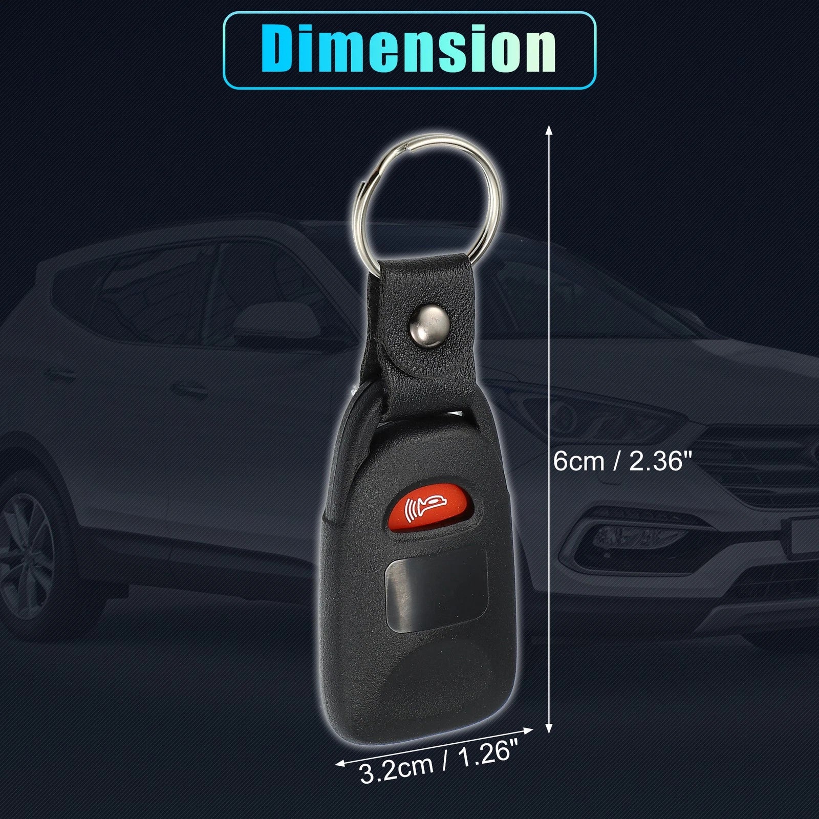 3 Button Keyless Entry Remote Key Shell Cover for Hyundai Kia (No Chip)