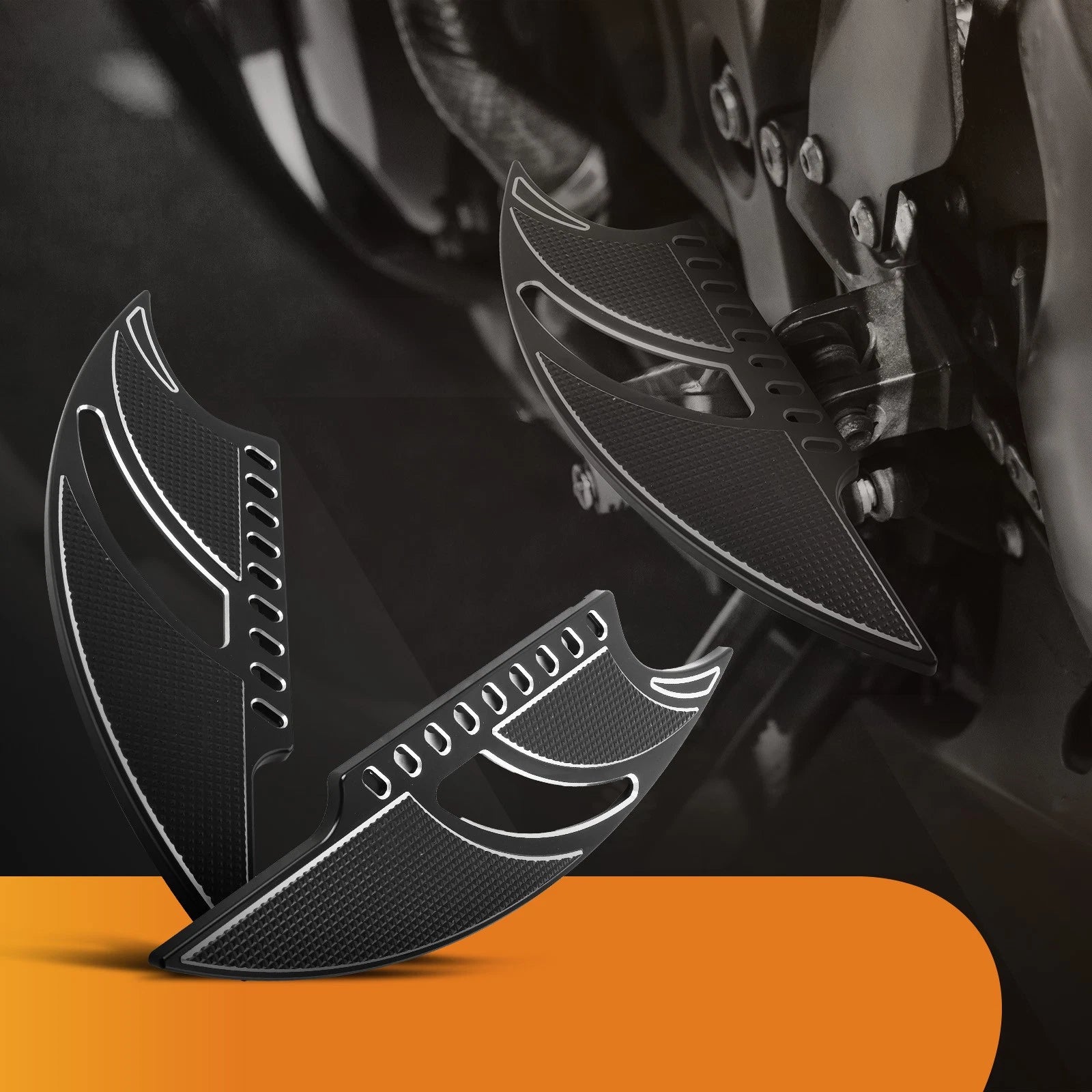 Driver Floorboards Foot Pegs for Dyna Fatbob FXDF (2012–2015)
