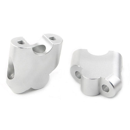 Handlebar Clamp Riser for Suzuki V-Strom DL 650XT (2015–2022) DL 1000 (2002–2017) Silver