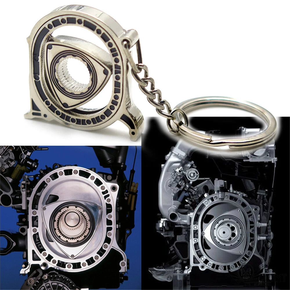 Mazda Rotary Wankel Engine Key Chain Ring Keychain (Motorcycle Bicycle)