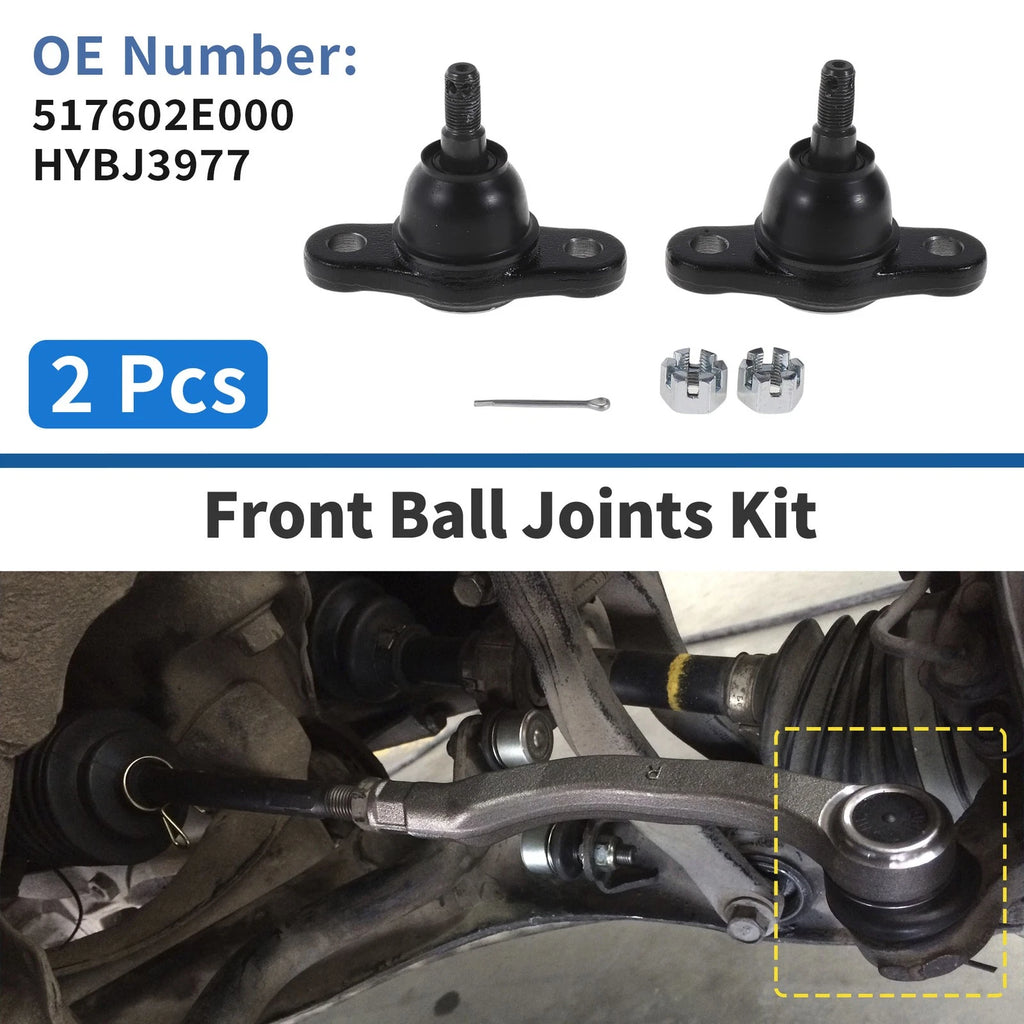 2 Pcs Front Lower Ball Joints Replacement for Hyundai Tucson (2005–2009)