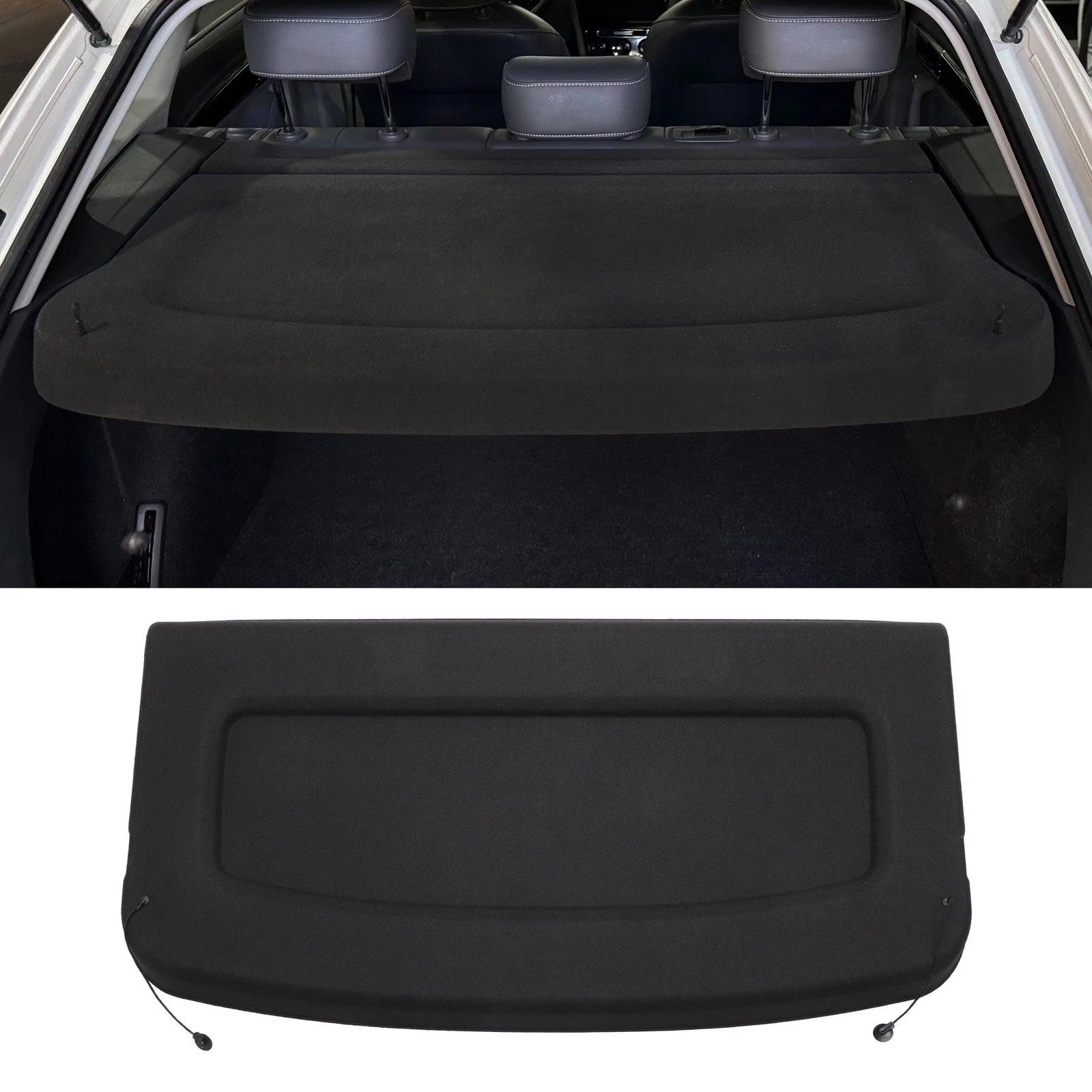Rear Parcel Shelf Boot Load Cover for Ford Focus (2019–2022) Black