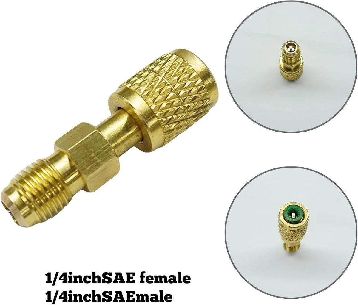 14 SAE Female Male Thread Adapter for R32 R454B Cylinder Cooling