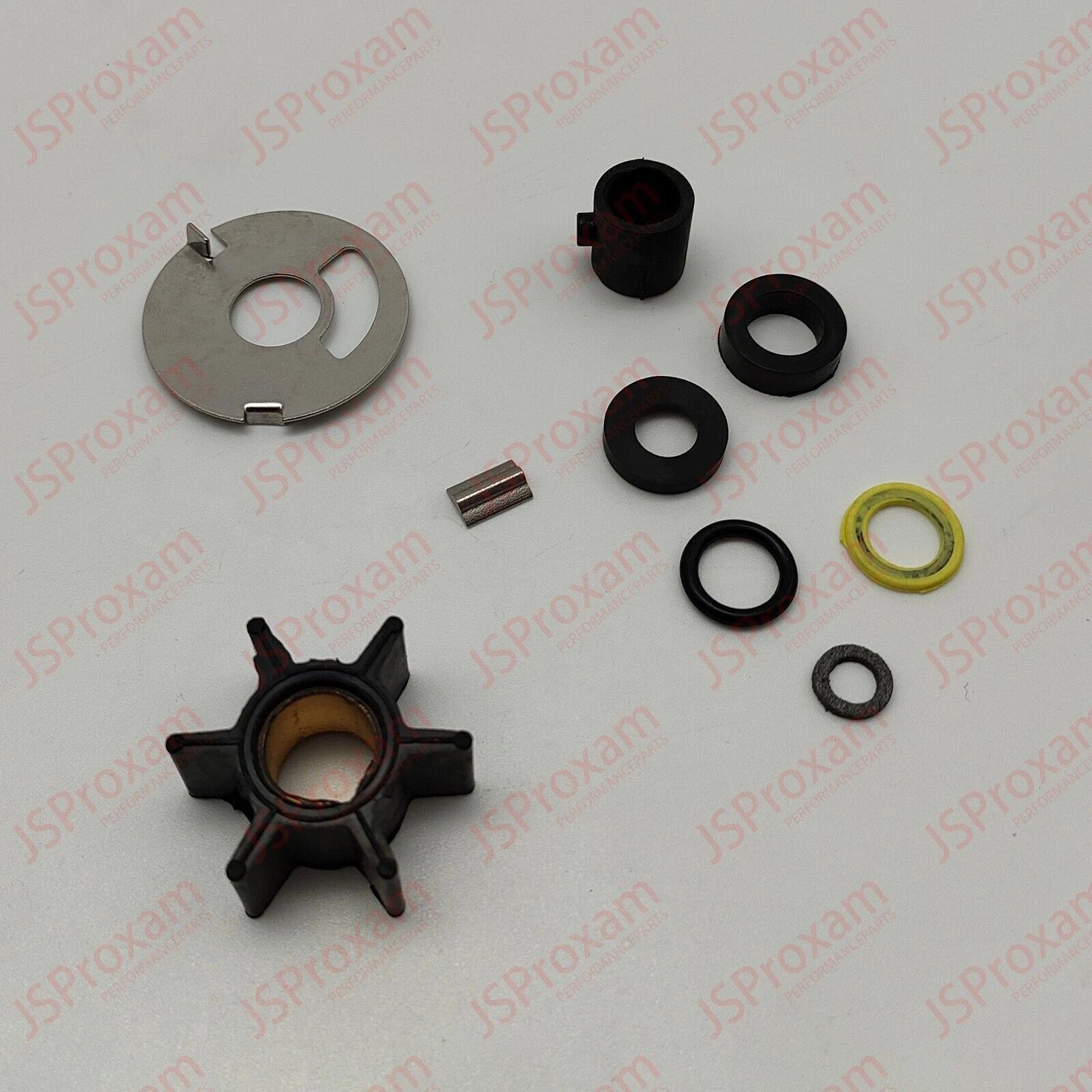 Water Pump Impeller Kit for Mercury 4-9.8 HP Outboard Motors (0.456", 46-70941A3)