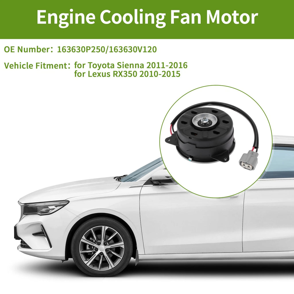 Radiator Fan Motor Replacement for Toyota Sienna (2011–2016)