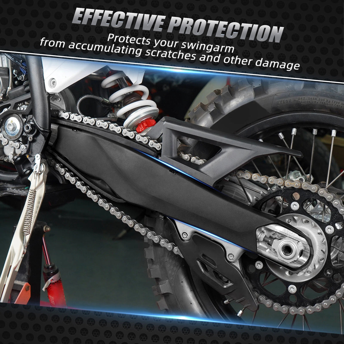 Swingarm Protector Guard for KTM 125 250 300 350 450 XC SX XCF SXF (2023–2026)