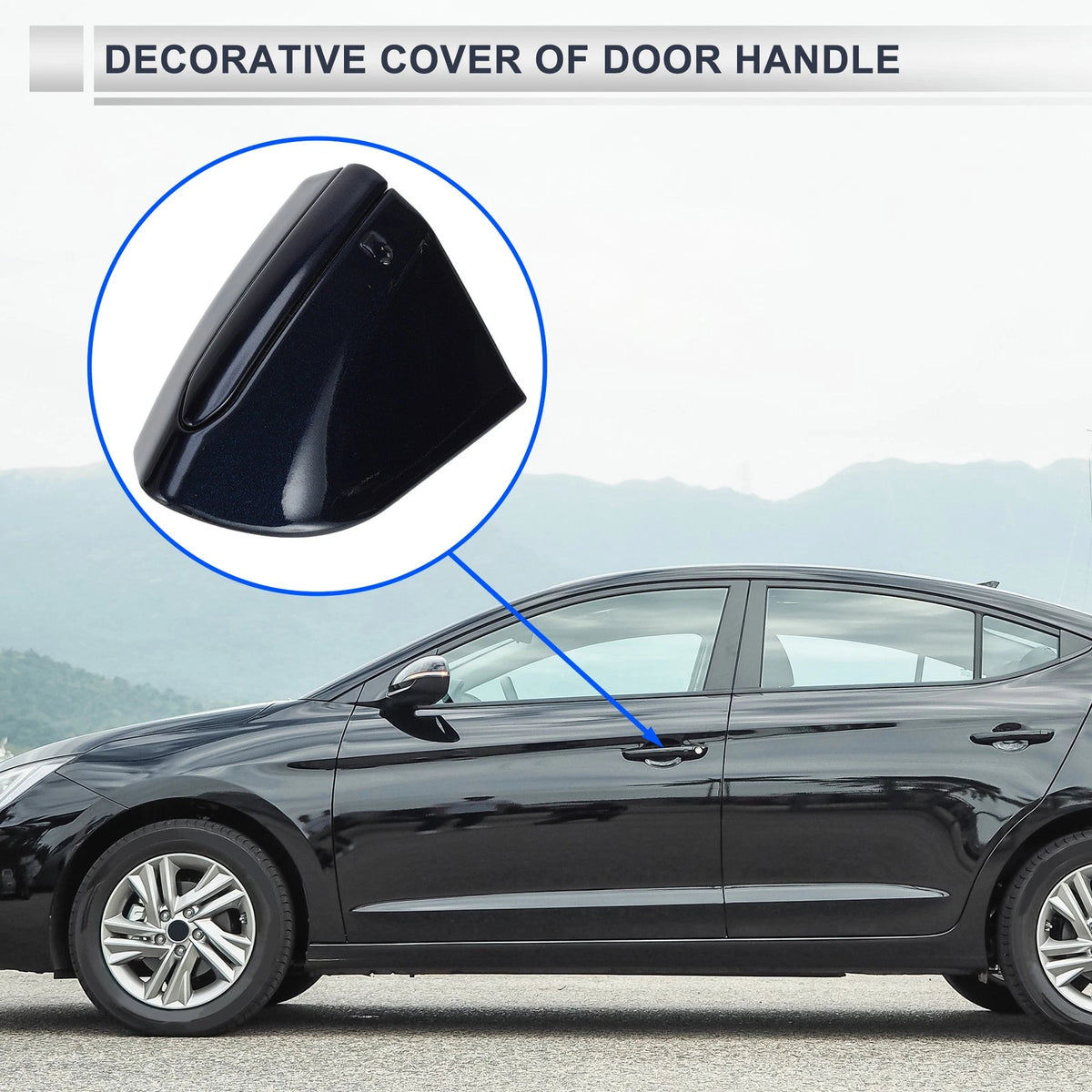 Front Left Door Handle Protector for Ford Mondeo Edge Taurus (2013–2020) Blue