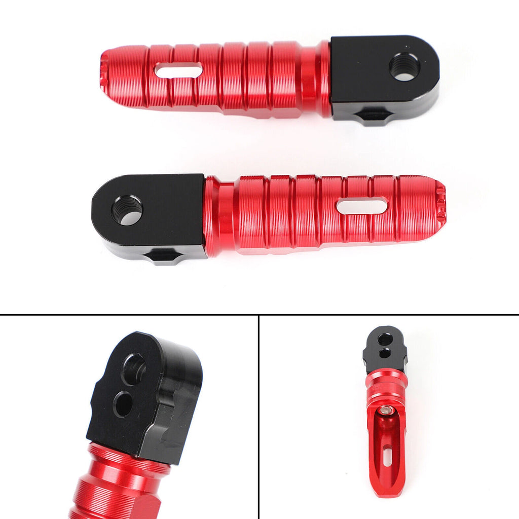 Rear Footrests Foot Pegs for Peugeot Speedfight 4 50 125 150 (All Years) T9 RED