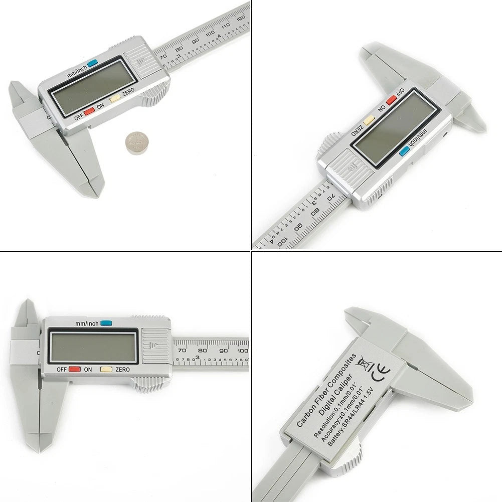 Vernier caliper Electronic Carbon Fiber Meter Ruler Gauge Workshop Useful