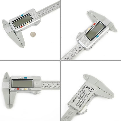 Vernier caliper Electronic Carbon Fiber Meter Ruler Gauge Workshop Useful