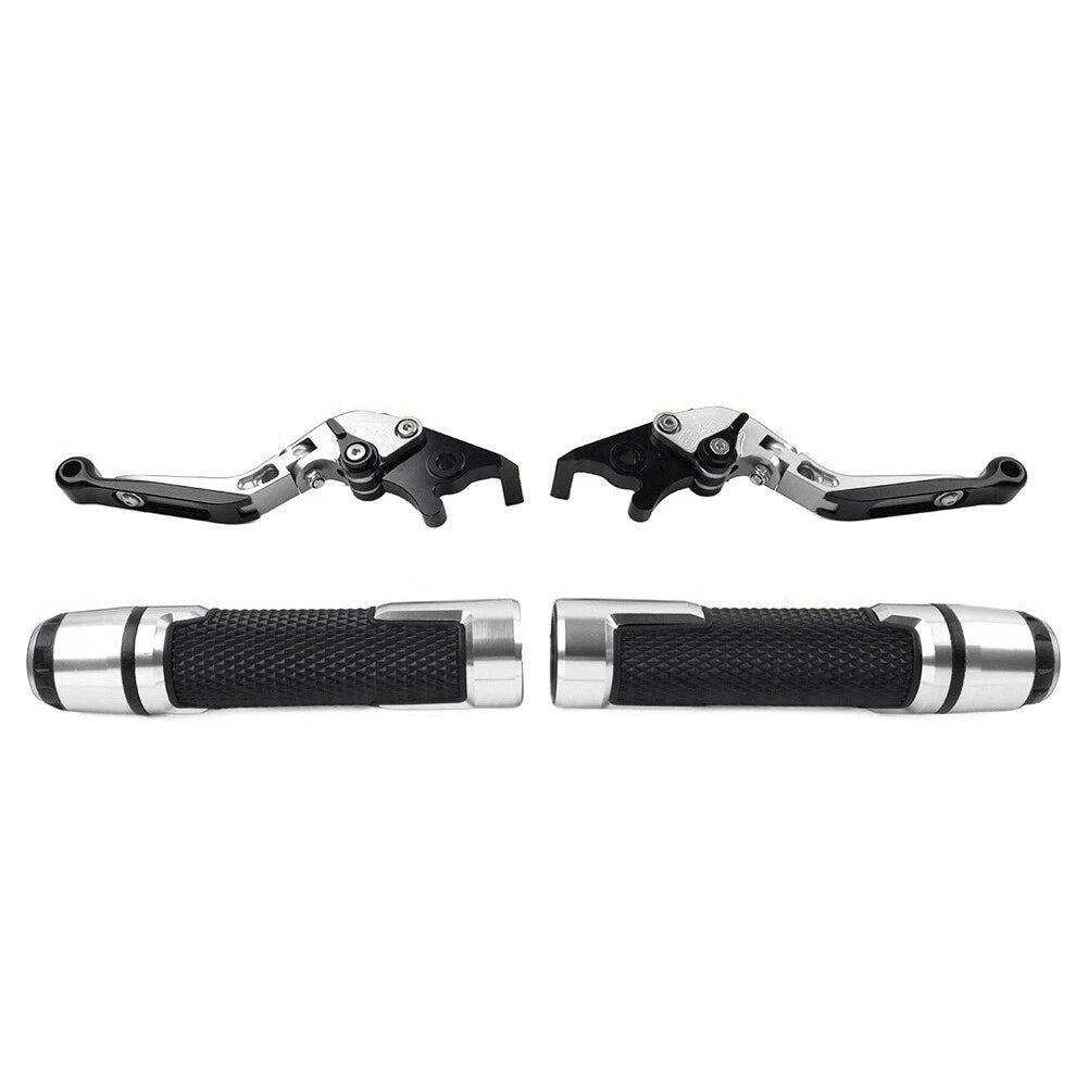 Set of 2 Silver Extendable Brake Clutch Levers for Daytona 675 R