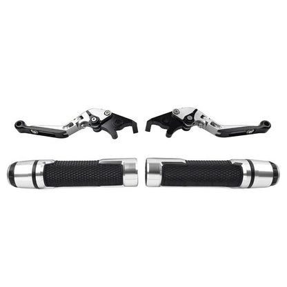 Set of 2 Silver Extendable Brake Clutch Levers for Daytona 675 R