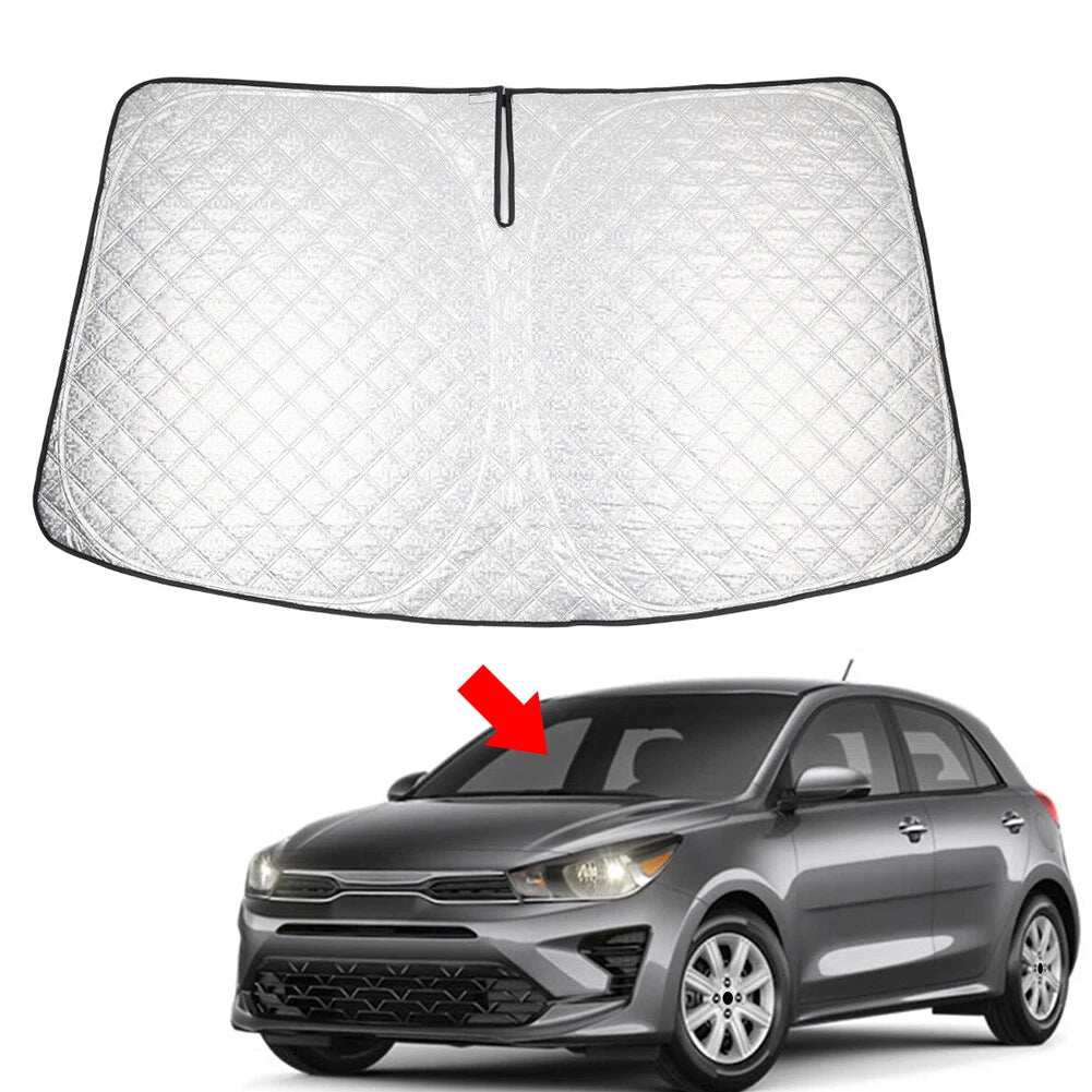 Foldable Windshield Sun Shade for Kia Rio (2018–2023)