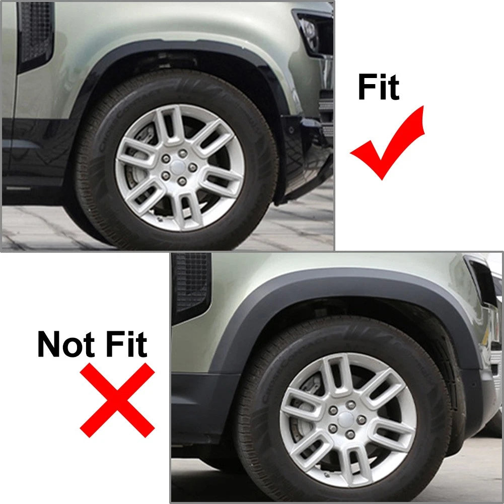 Front Bumper Side Protect Cover for Land Rover Defender 90 110 (2020–2023) Gloss Black