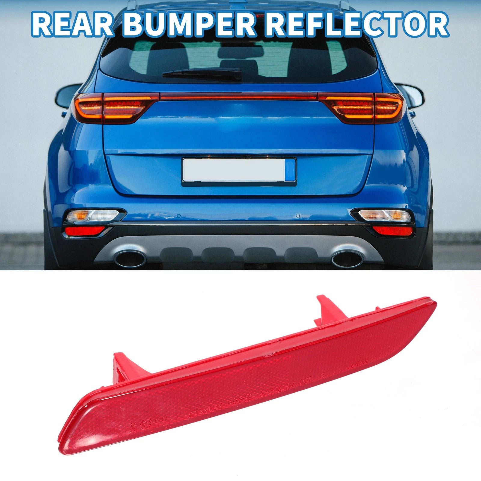 Rear Right Side Bumper Reflector Replacement for Honda Accord (2014–2014)