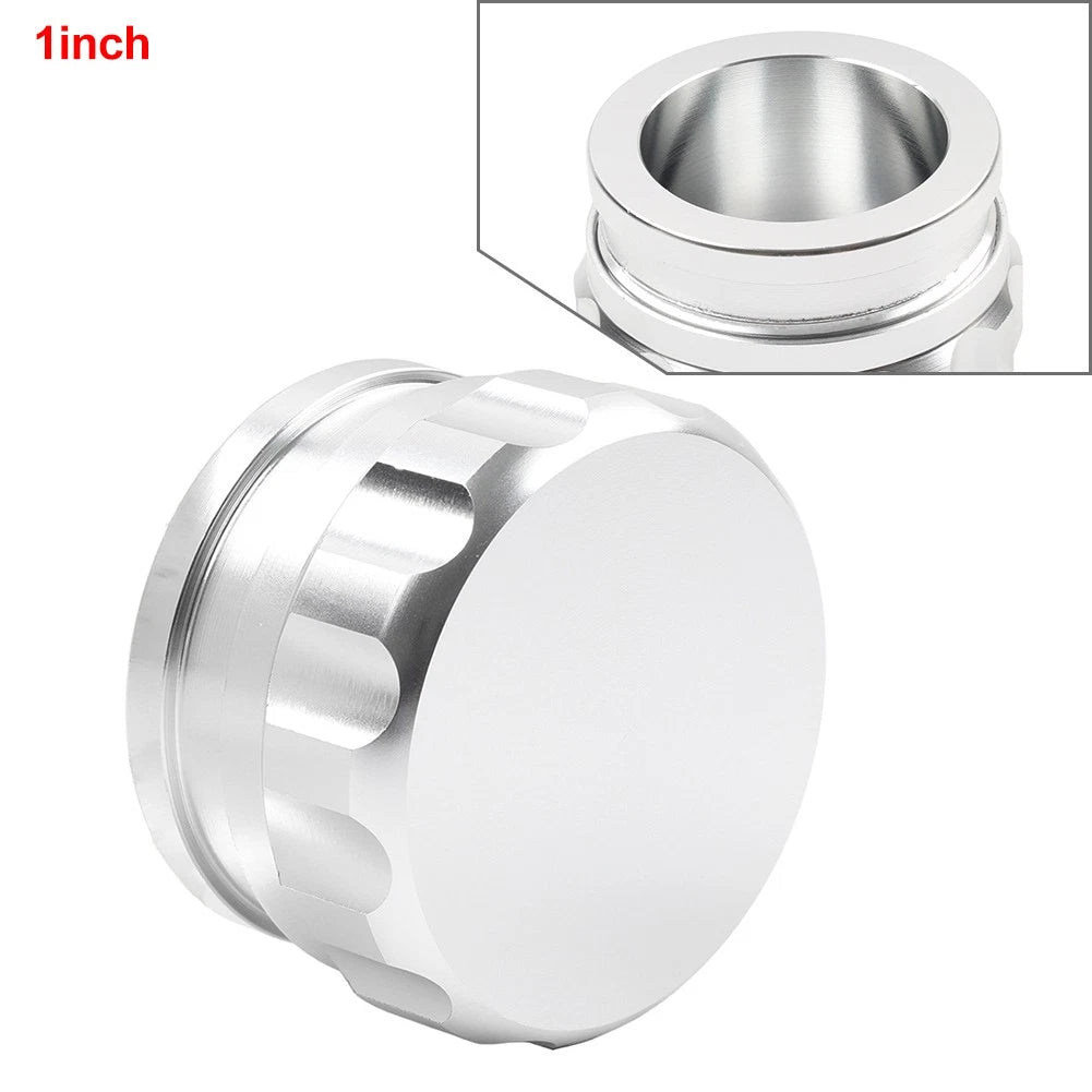 1" Silver Aluminium Weld On Filler Neck with Cap for Universal Applications