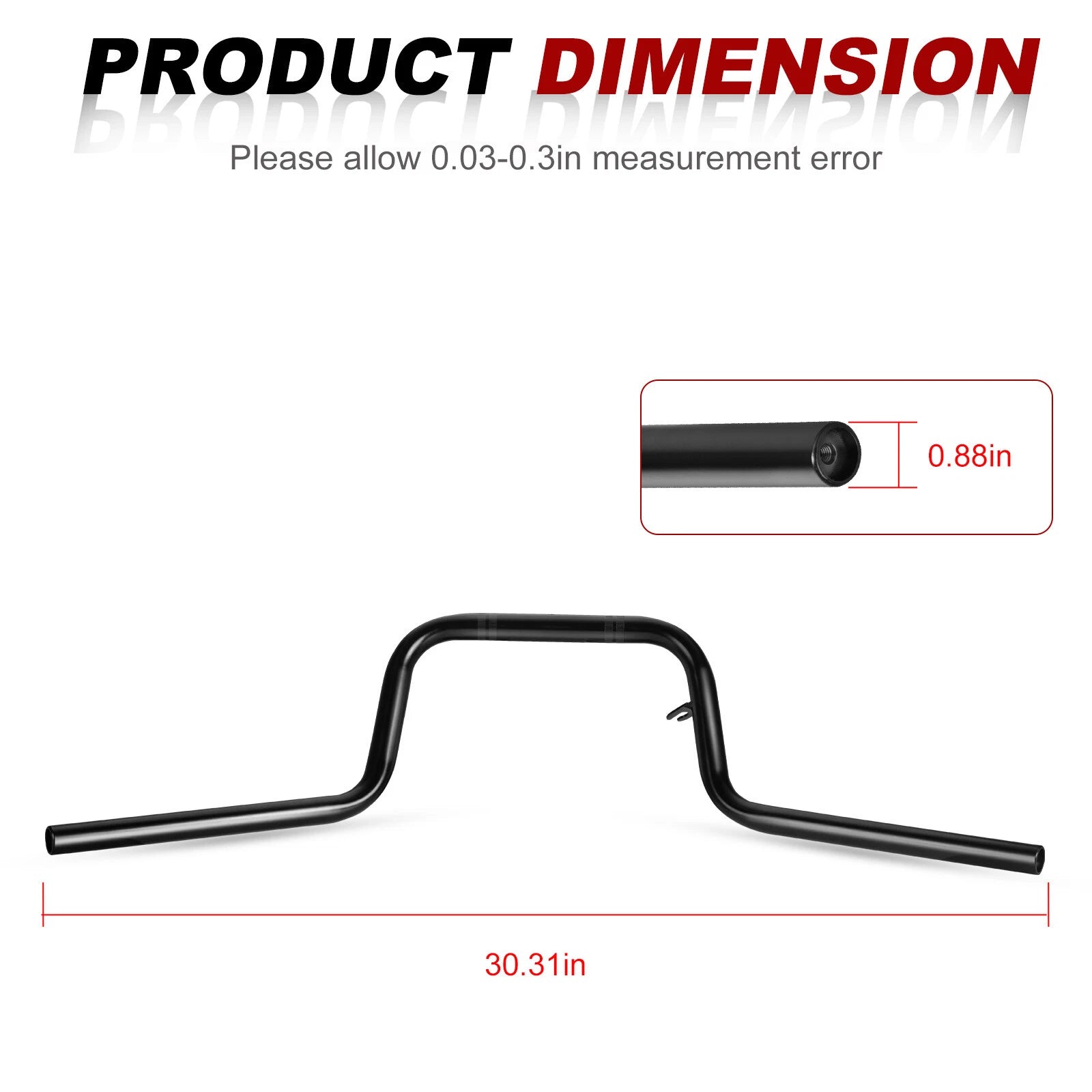Handlebar for Honda Rancher 350 TRX350 FE FM TE TM (2004–2006) 53100-HN7-900