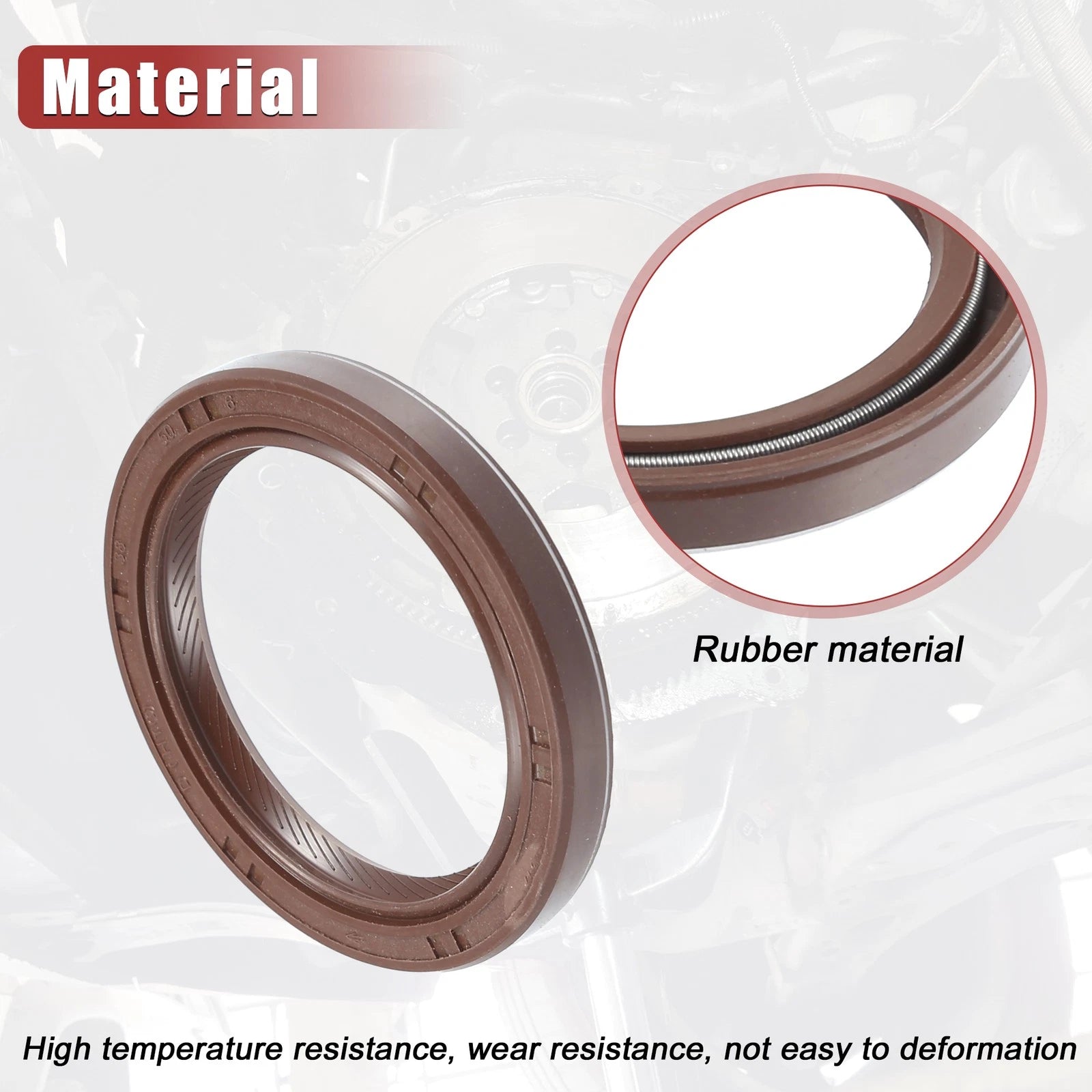 Crankshaft Seal Front Cover 2PCS for Toyota Camry (2002–2011)