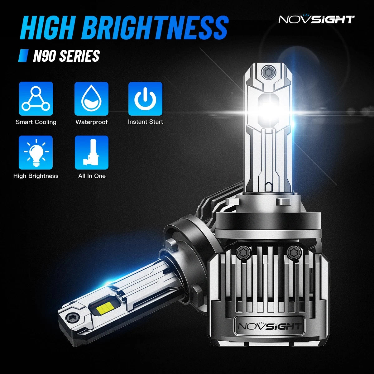 2X H11 H8 H9 LED Headlight Bulbs for (CANbus Ready)