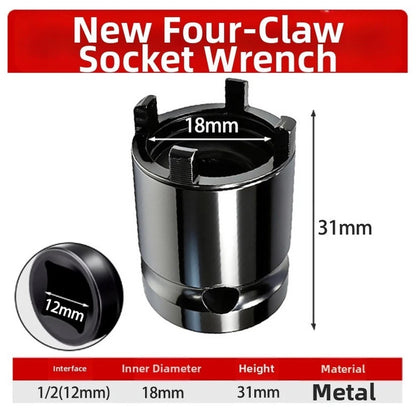 4-Point Spanner for 100mm Angle Grinder & 1/2in Electric Wrench