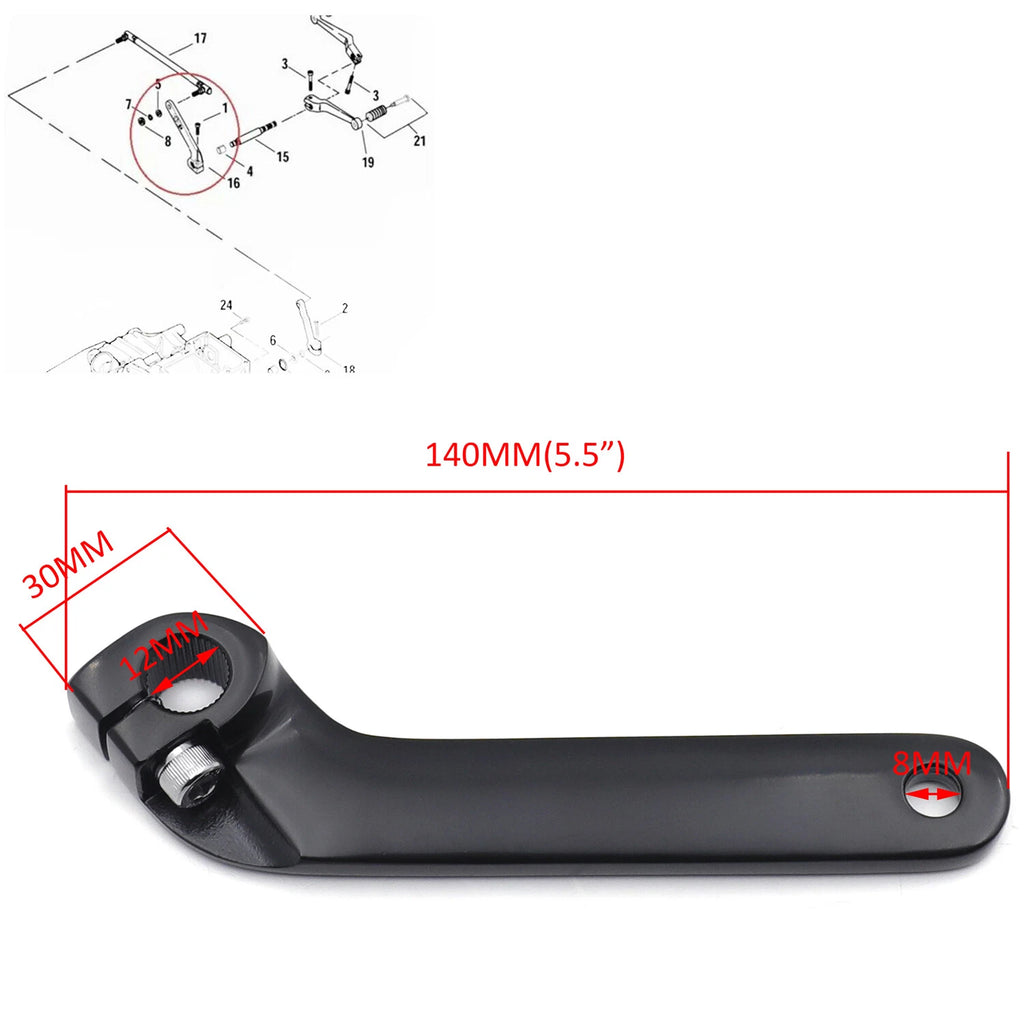 Adjustable Inner Shift Rod Lever for Harley FLT/Road Glide (1982–2018)