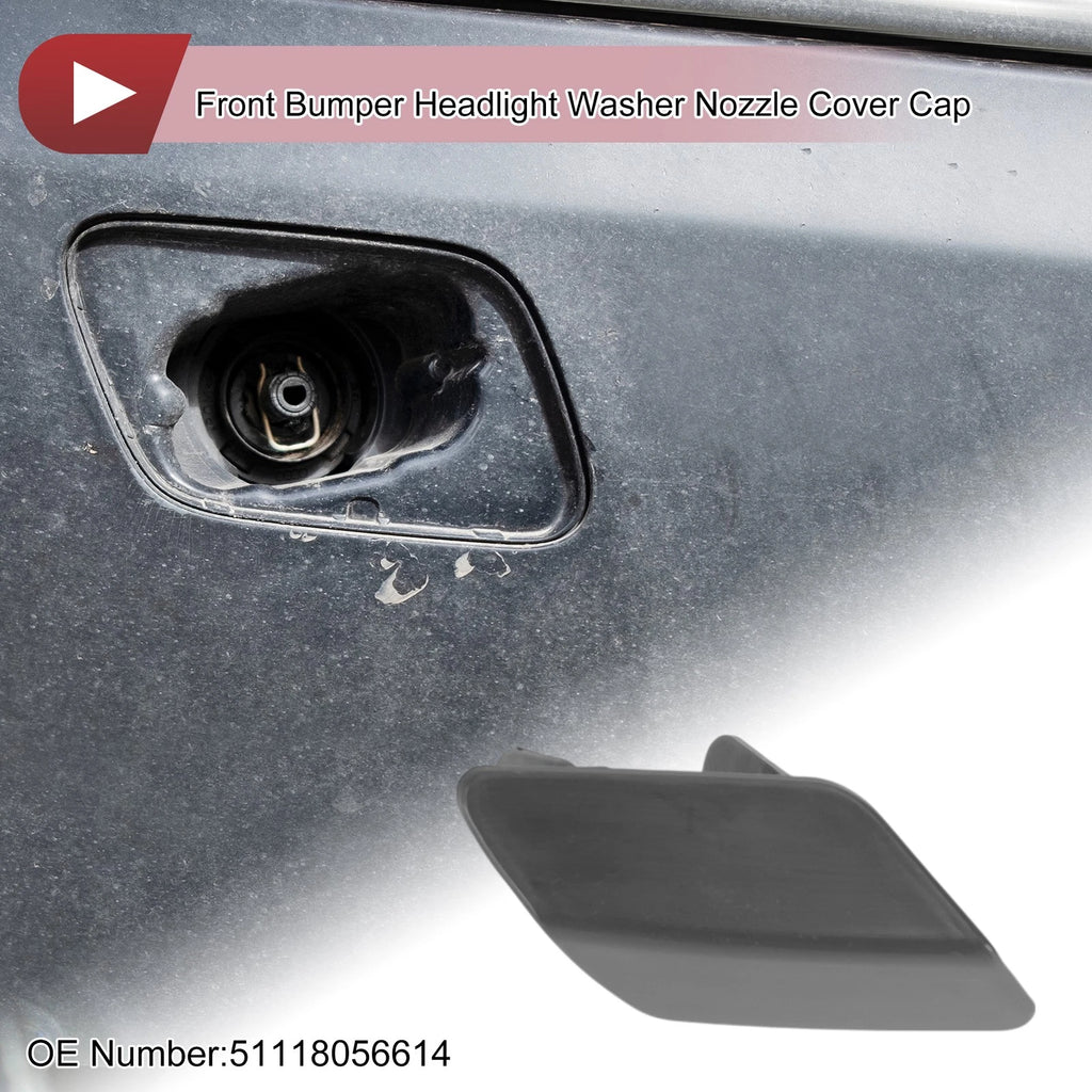 Front Right Bumper Trim Nozzle Cover Replacement for BMW 320i (2010–2019)
