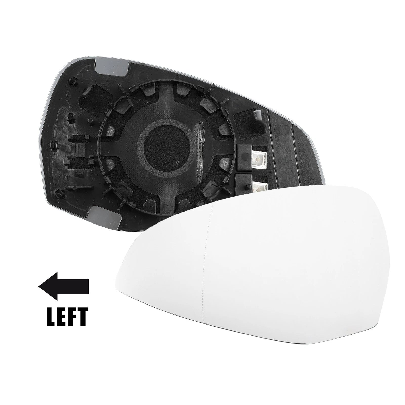Heated Mirror Glass Driver Left Rearview Replacement for Audi S4 A4 A5 (2013–2019)