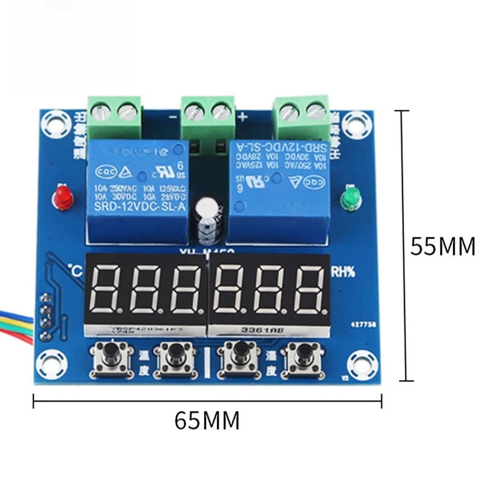 XH-M452 Dual Relay Output Temperature and Humidity Control Module 12V DC