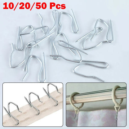 Stylish Silver Pin Hooks for French Pleat Curtains (Fits Various Designs)