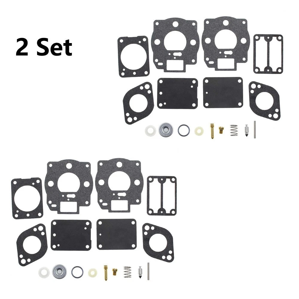 2X Carburetor Gasket Kit for B&S (693503, 422707, 422777, 42B707, 42D707)