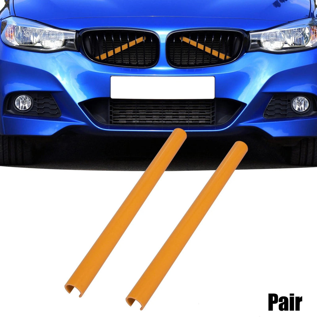 ABS Front Grille Trim Strips Cover Decor Yellow for BMW 1 2 3 4 (2014–2020)