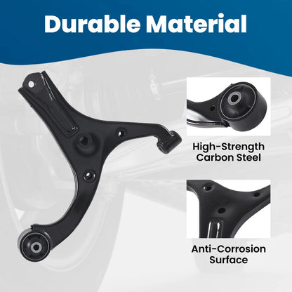 10x Front Lower Control Arms Tie Rod Kit for Kia Rio Rio5 (2006–2011)