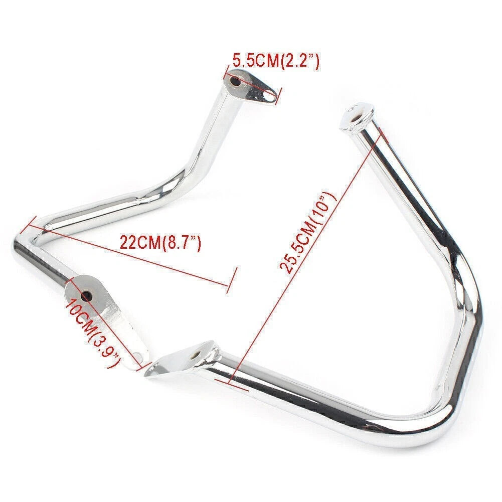 Crash Bar Protection for Yamaha Vstar 400 650 (2000–2017) Silver