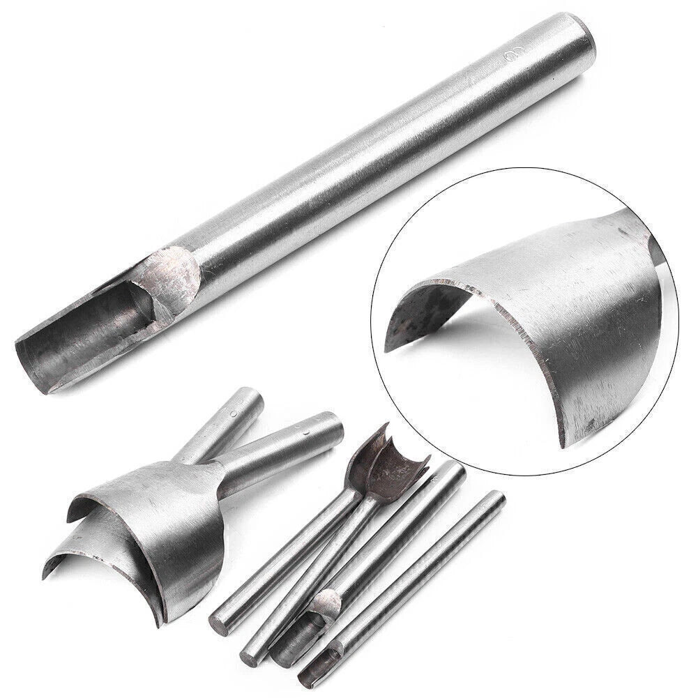 Leather Craft Half-Round Cutter Punch Tool for DIY Projects (5-50MM)