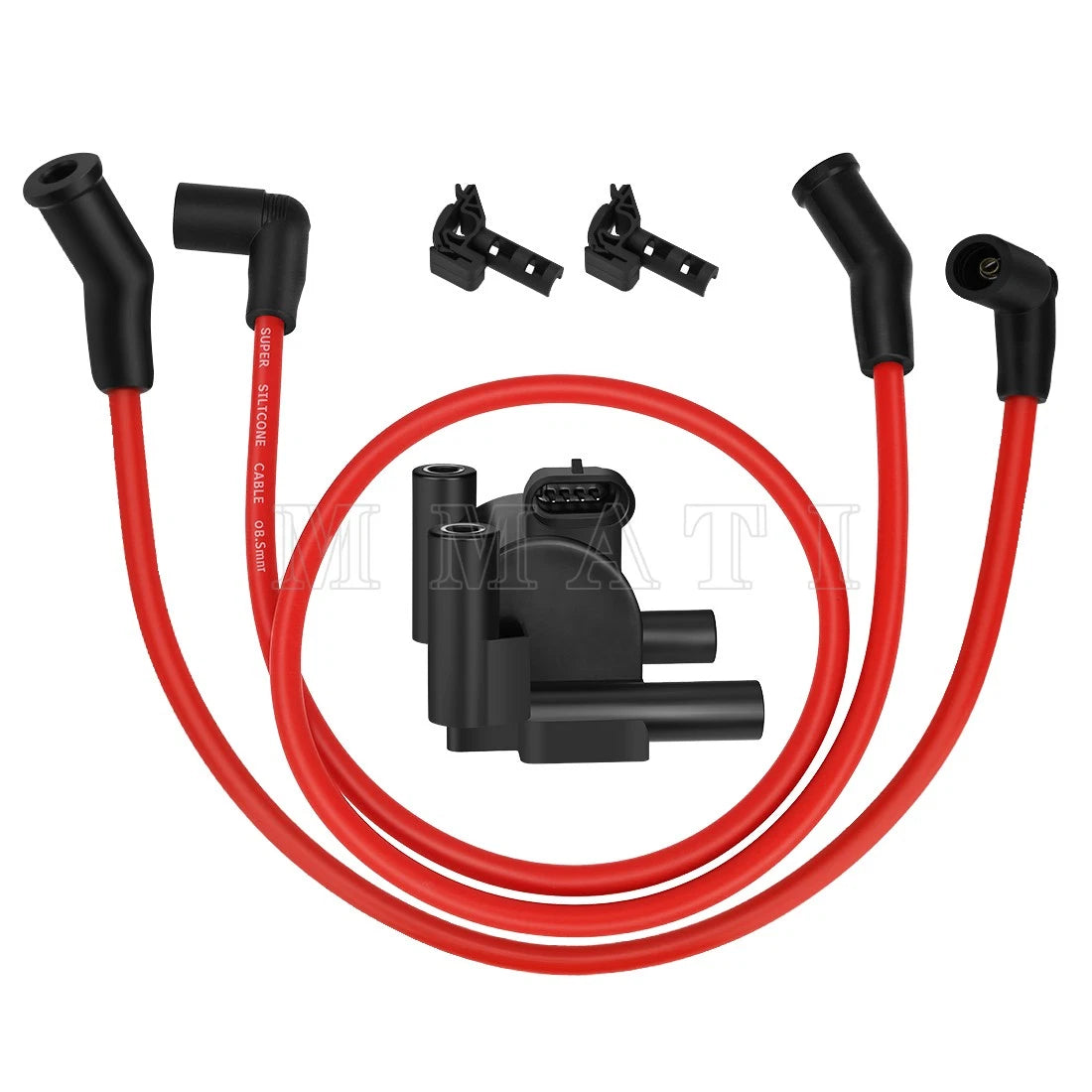 Ignition Coil w/ Spark Plug Wire Cap for Harley FXD (2000–2017)