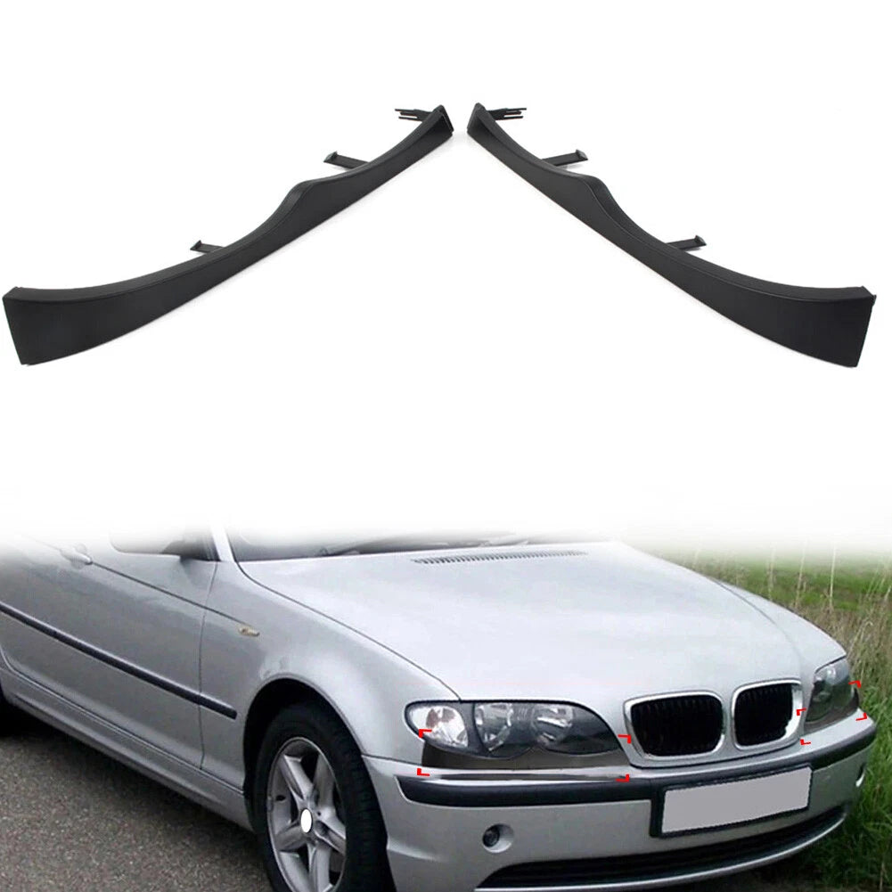 Pair Front Under Headlight Molding Cover Trim for BMW 3 Series E46 (1998–2005)