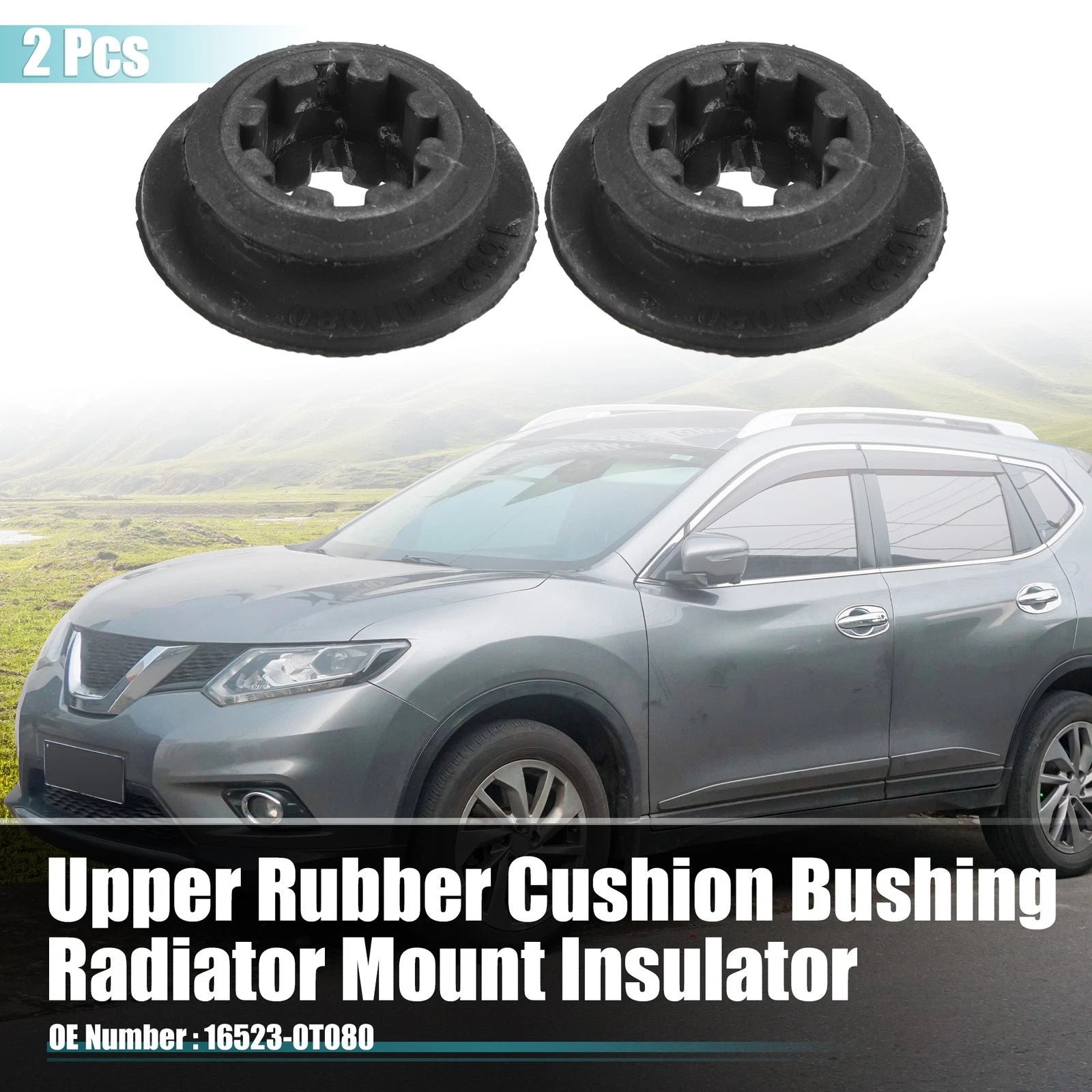 2pcs Radiator Mount Insulator Replacement for Toyota Corolla (2010–2019)