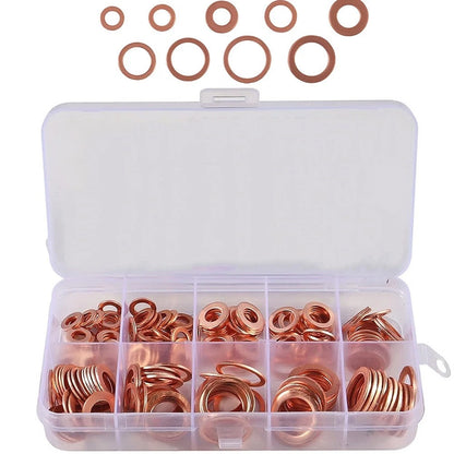 Sump Washer Flat Ring Seal for Automotive Repair (High Hardness Red Copper)