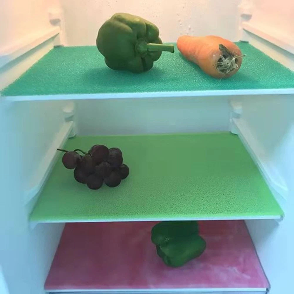 10 Pack Refrigerator Shelf Mats for Mold Reduction and Freshness