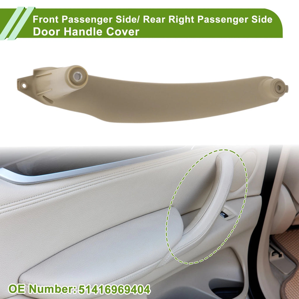 Door Panel Handle Pull Trim Cover for BMW X5 (2007–2013) No. 51416969404 Beige