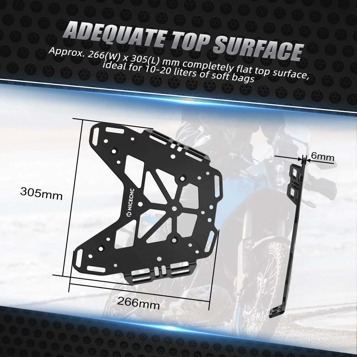 Rear Luggage Rack Kit for Yamaha Tenere 700 (2019–2024)