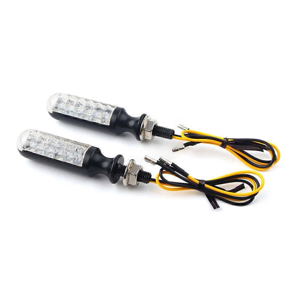 10mm Amber Turn Signal Indicator Lights for Universal Fit