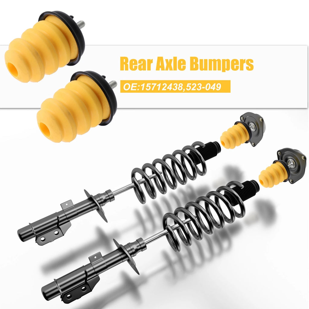 Rear Jounce Bumper Axle Bumper Pair for GMC Sierra 1500 (2007–2013)
