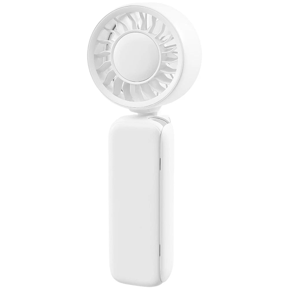 USB Rechargeable Foldable Fan with 3 Speeds for All Vehicles (2000mAh)