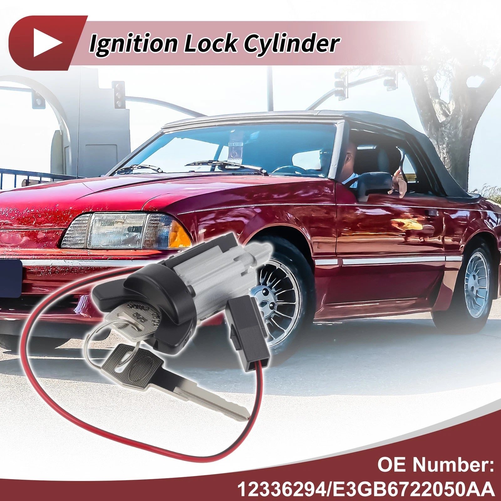 Ignition Lock Cylinder Replacement for Ford Mustang 2.3L (1979–1993)