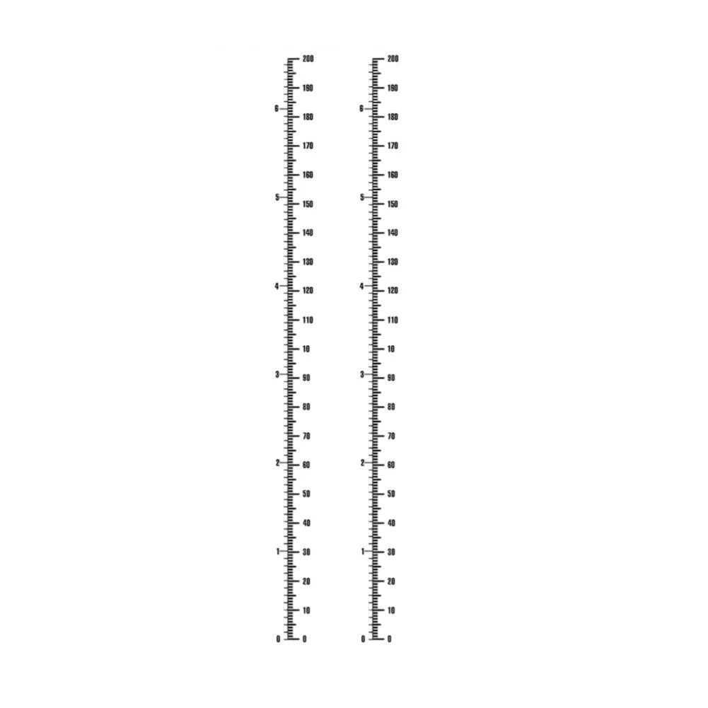 2X Height Tracking Wall Decal for Children PVC Sticker
